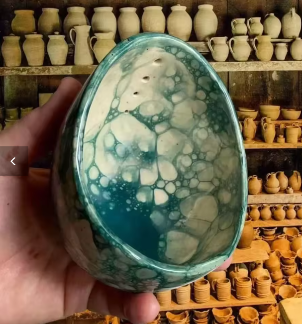 Handmade Ceramic Herb Stripper Bowl