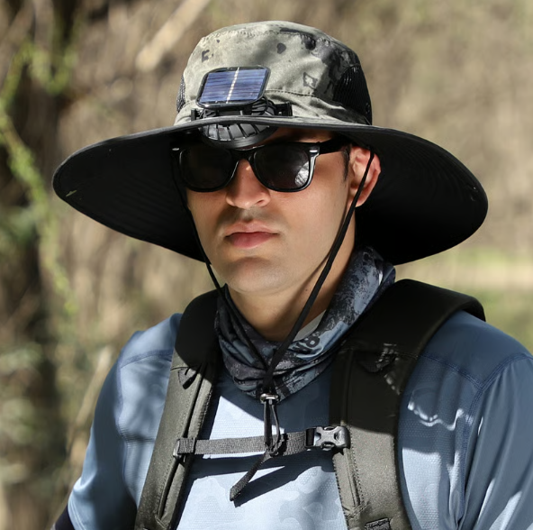 Breezy Solar Fan Hat