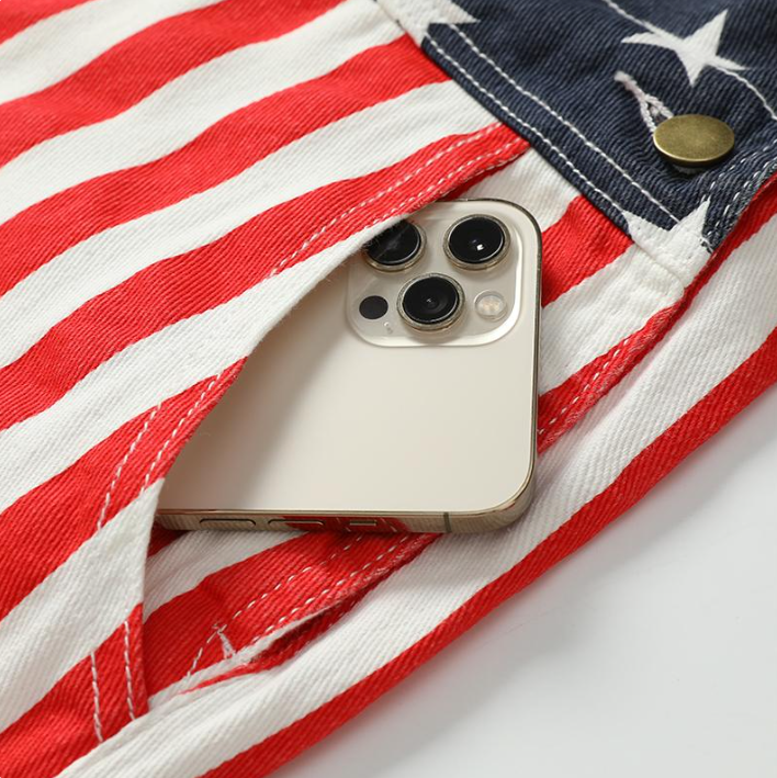 Patriotic Flag Overalls