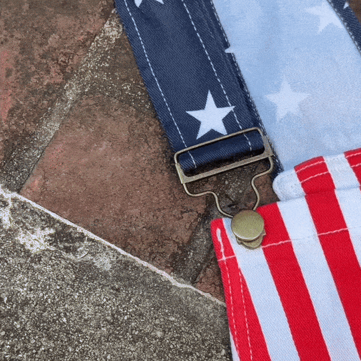 Patriotic Flag Overalls