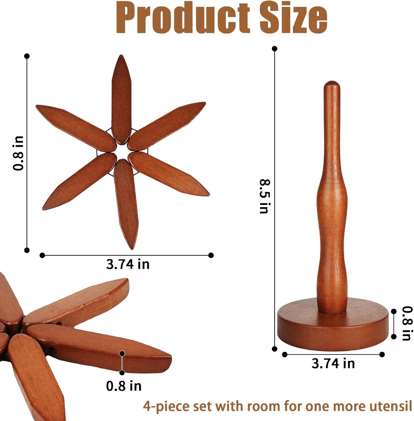 Foldable Tree-Shaped Trivet Set