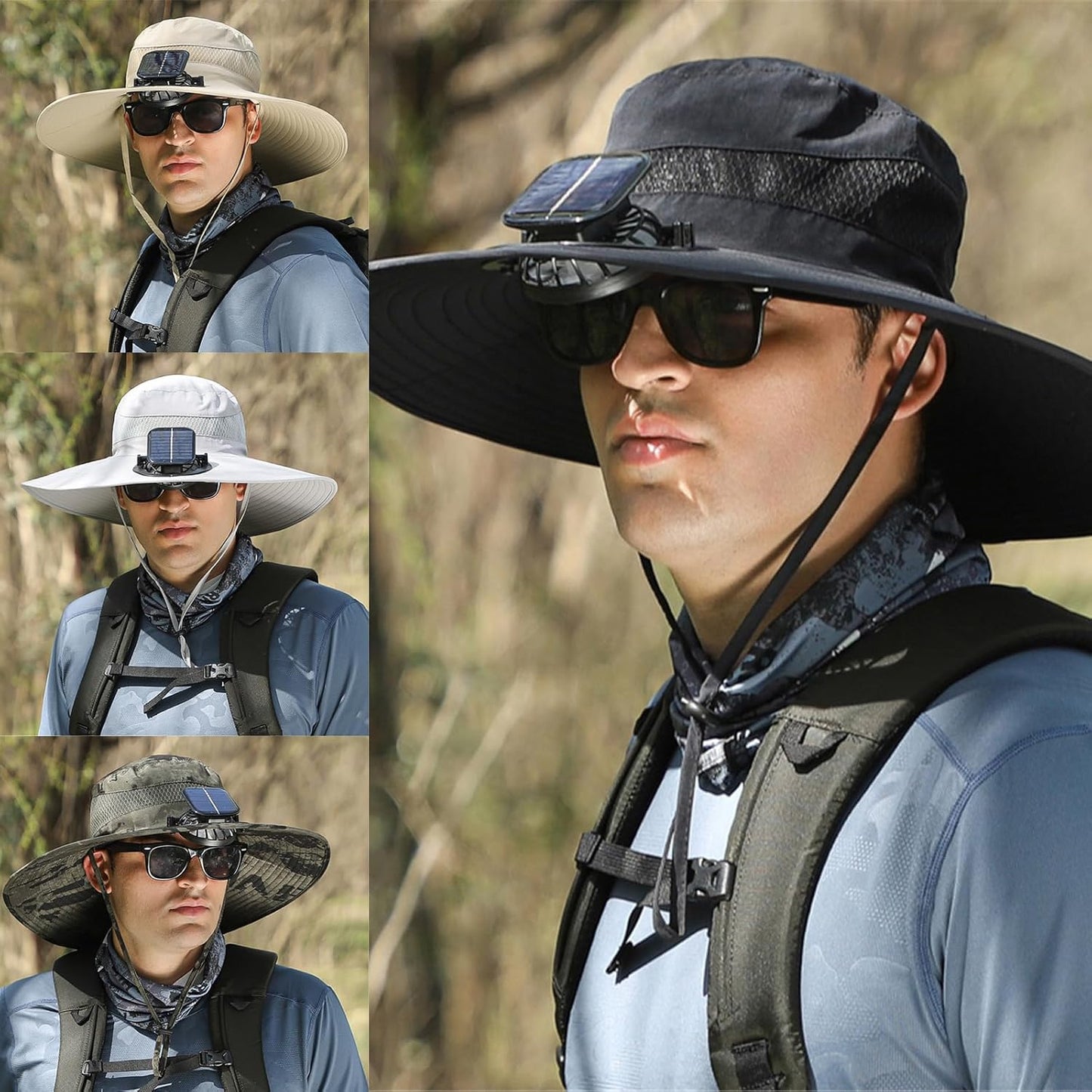 Breezy Solar Fan Hat