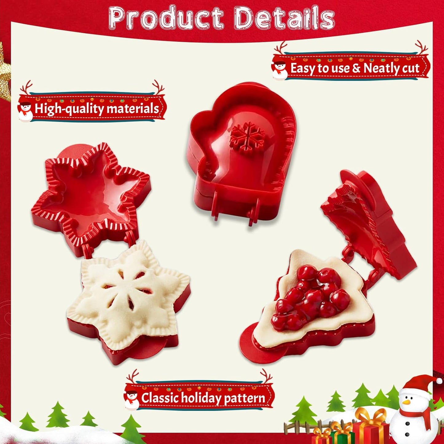 Cute Pocket Pie Molds Set