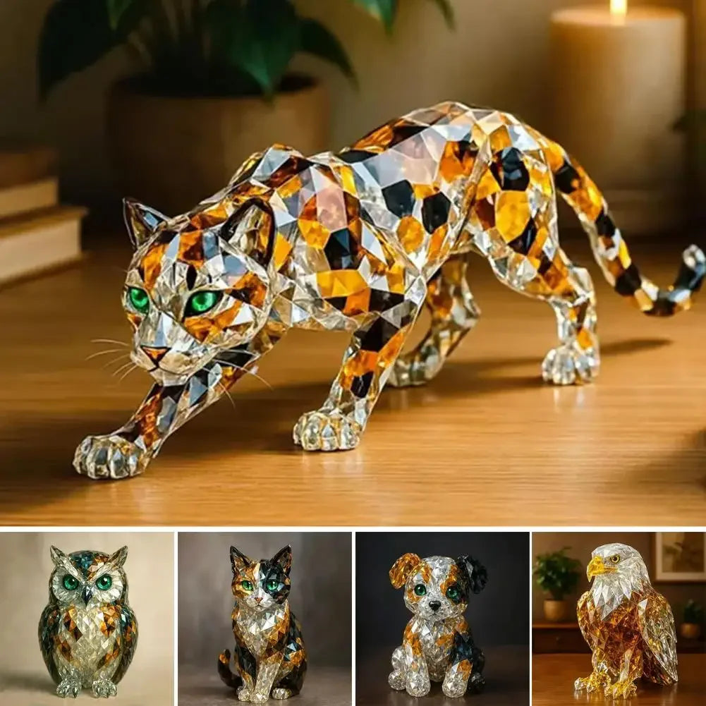 Crystal Animal Art Sculpture