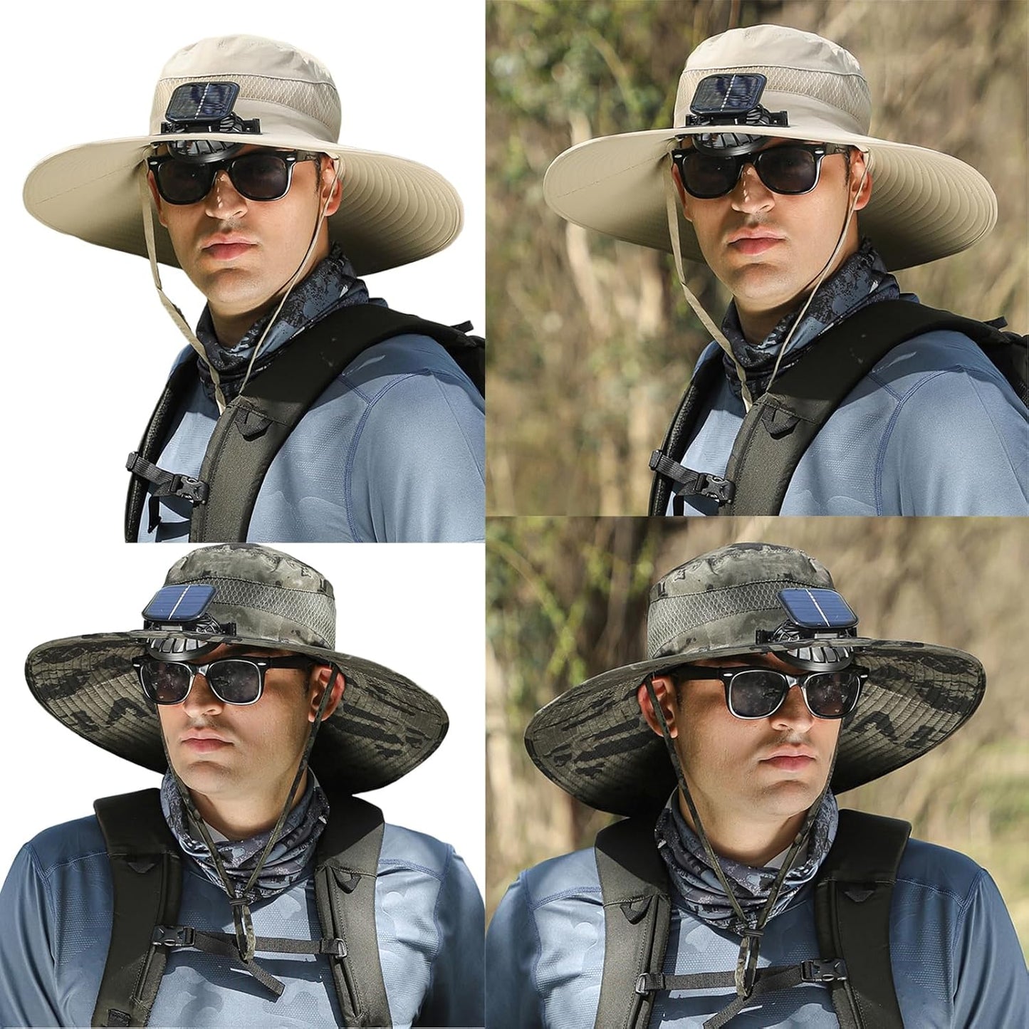 Breezy Solar Fan Hat