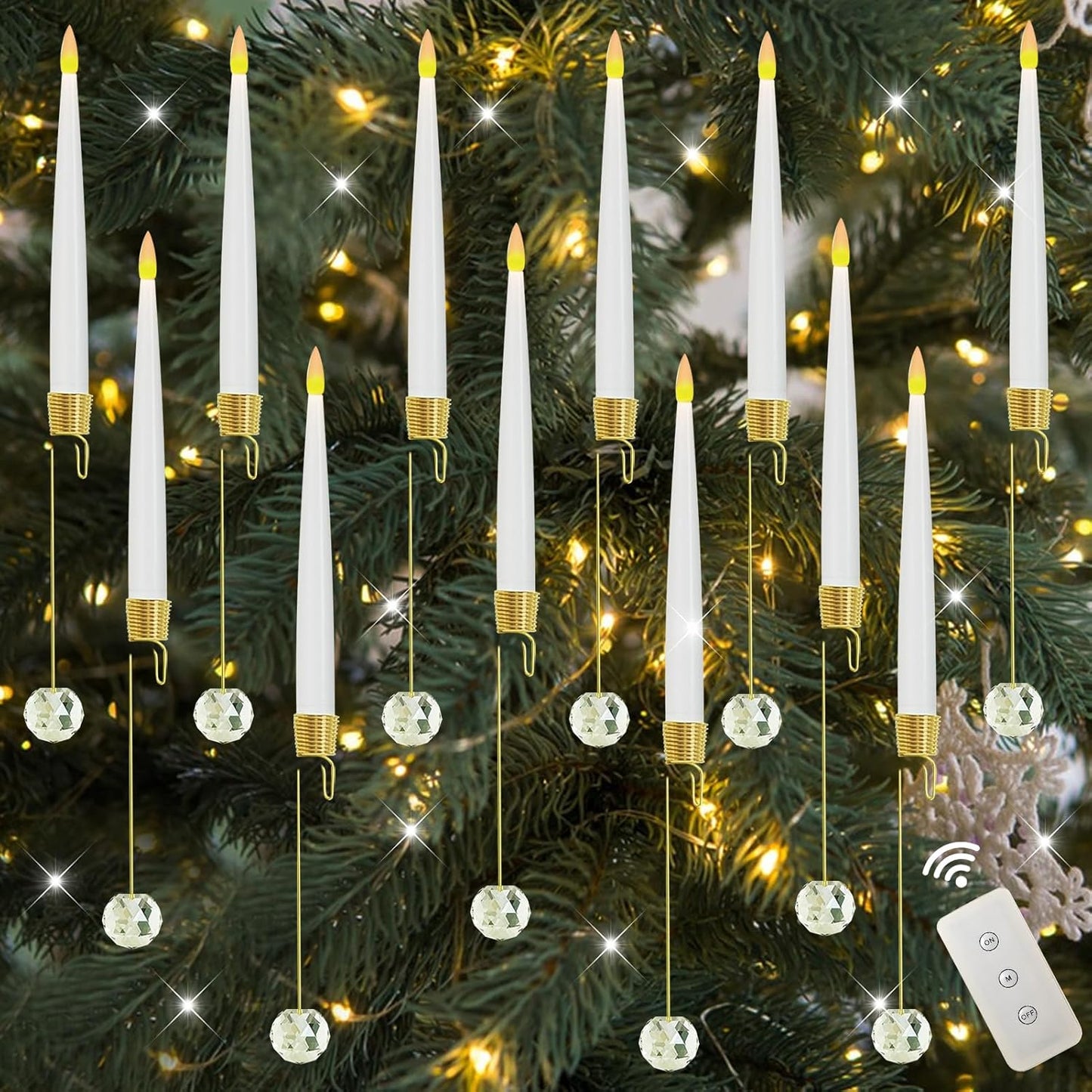 Remote Control Christmas Candle Lights (6 Pcs Led Candles)