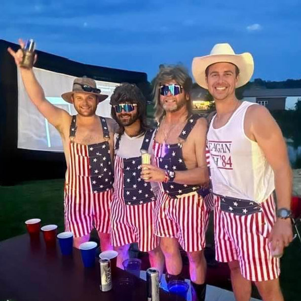 Patriotic Flag Overalls
