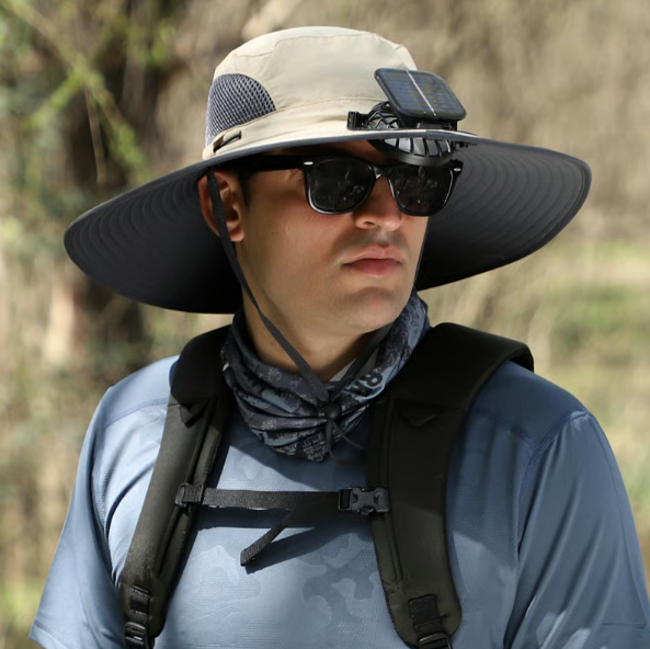 Breezy Solar Fan Hat