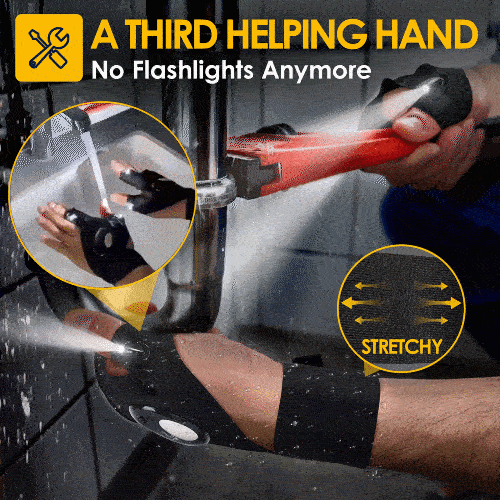 Hands-Free LED Flashlight Gloves
