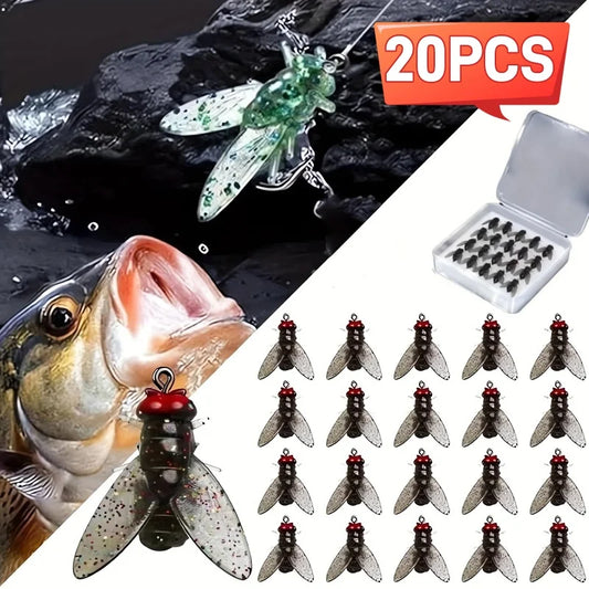 RoboFlies- My Realistic Flies for Big Catches! 🐟🎣 (Box of 20 flies)