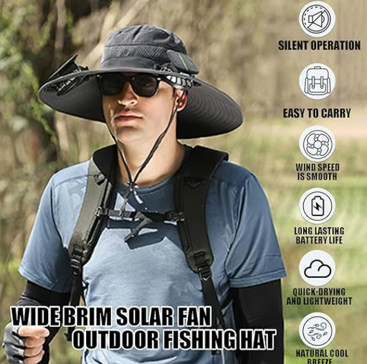 Breezy Solar Fan Hat