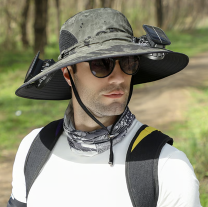 Breezy Solar Fan Hat