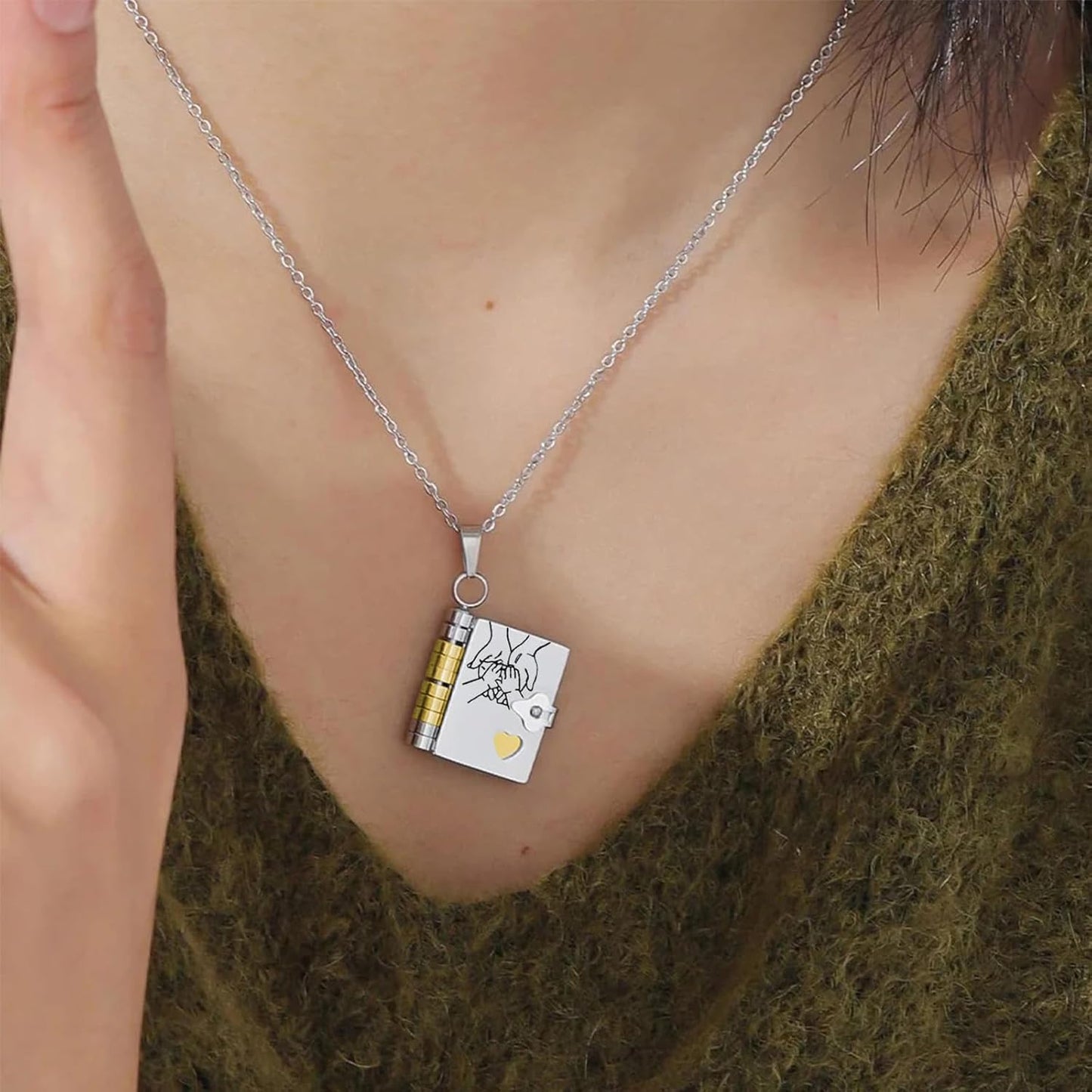 Daughter's Treasured Book Necklace