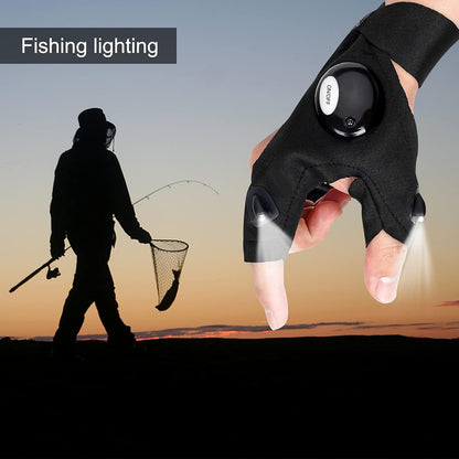 Hands-Free LED Flashlight Gloves