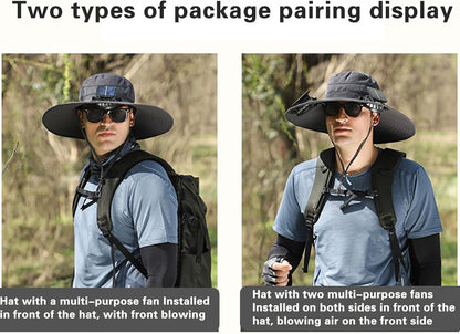 Breezy Solar Fan Hat