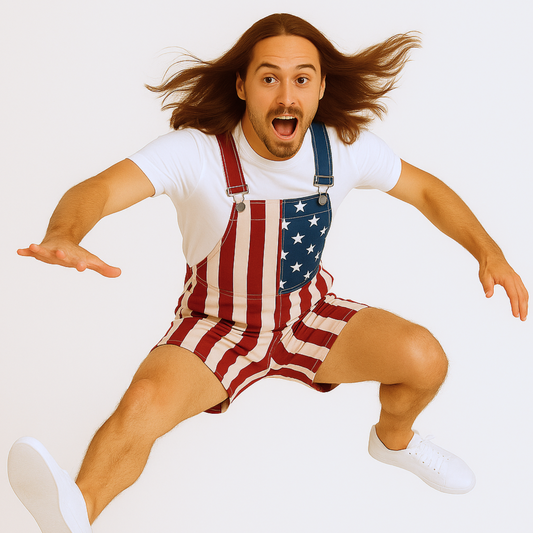 Patriotic Flag Overalls