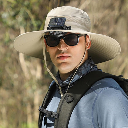 Breezy Solar Fan Hat