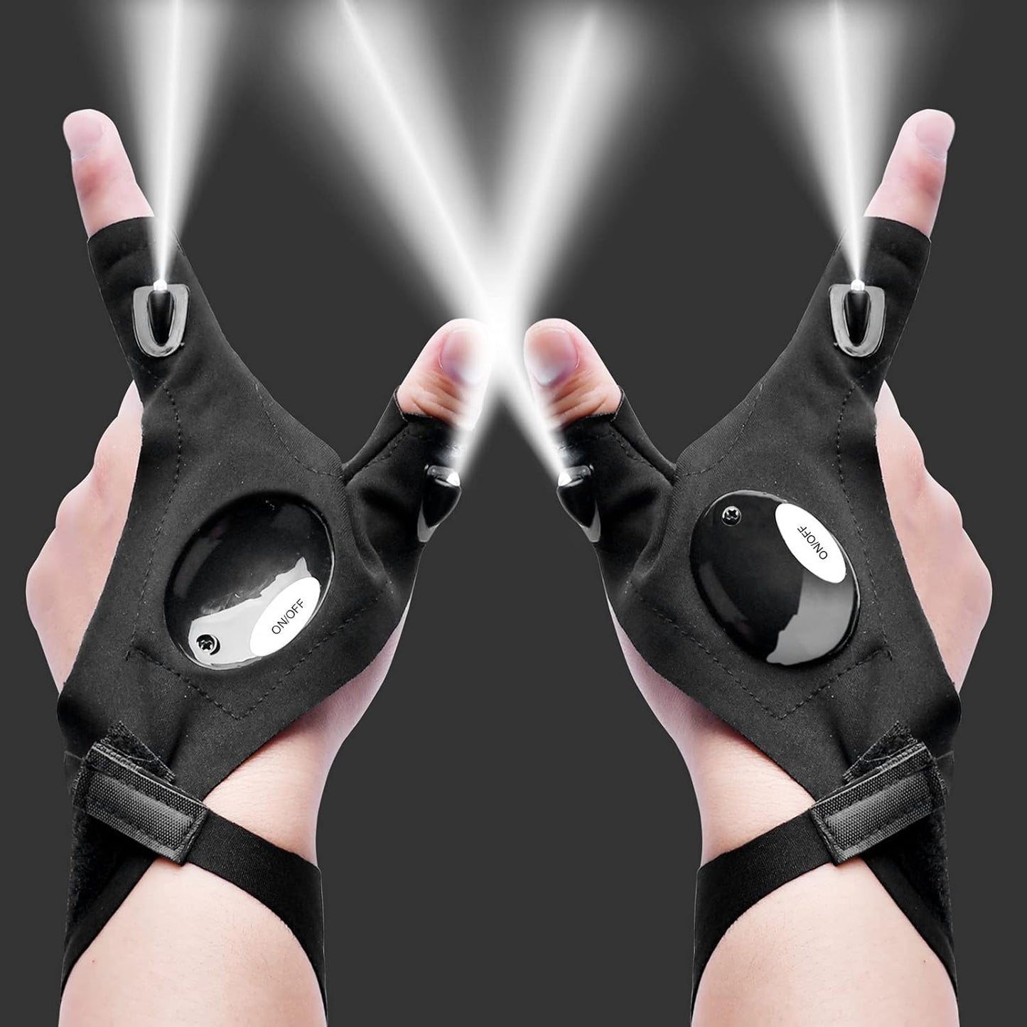 Hands-Free LED Flashlight Gloves