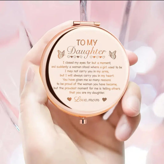 🔥 One Time Offer : Complete the Gift: Elegant Rose Gold Mirror – A Loving Touch from Mom